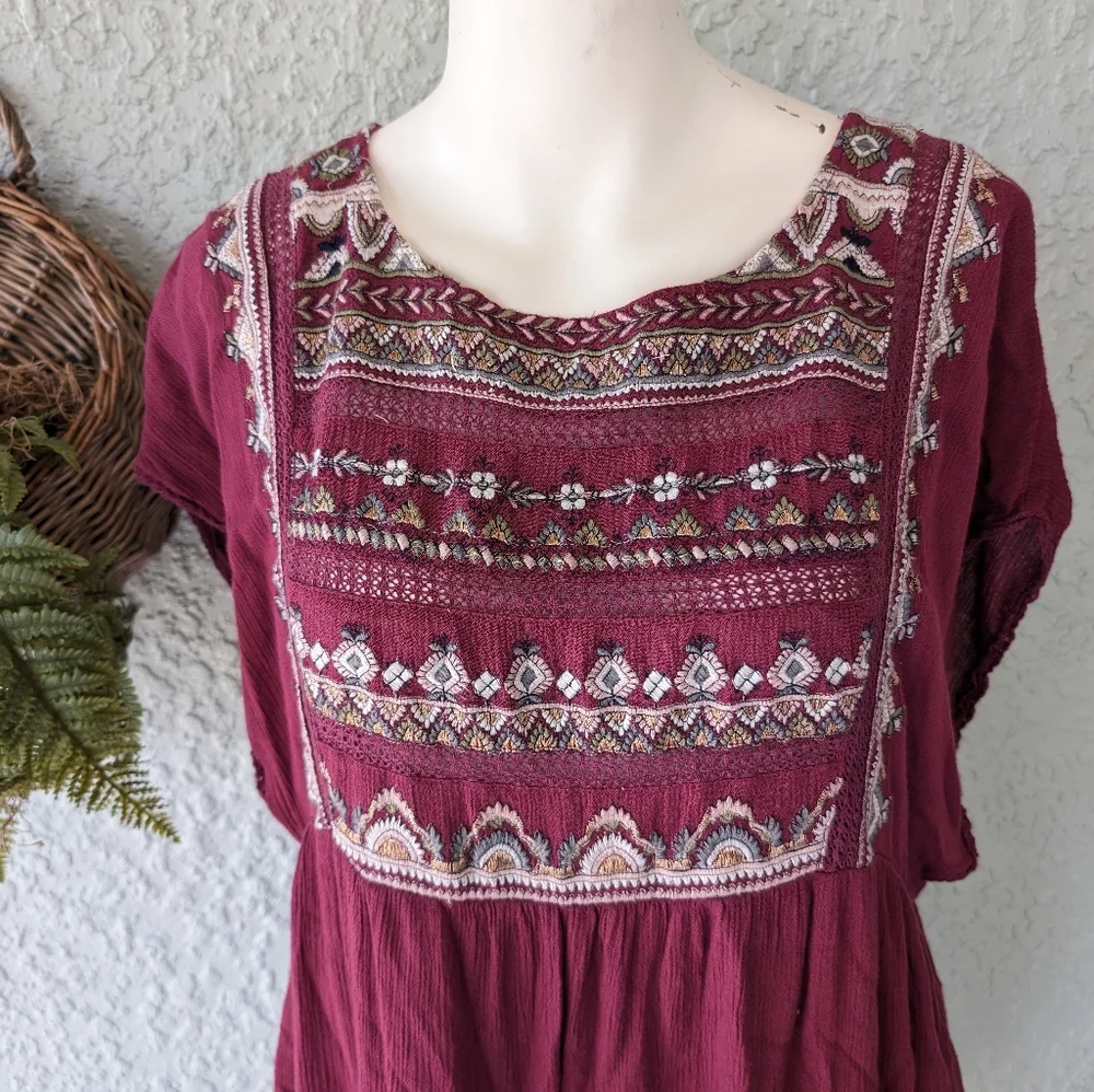 Free people Sunrise Wanderer Mini Dress size‎ m